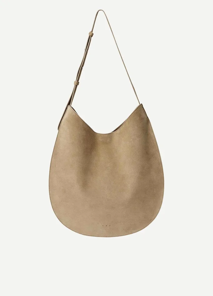 Vince Handbags Women Aesther Ekme Flat Hobo Bag Rock