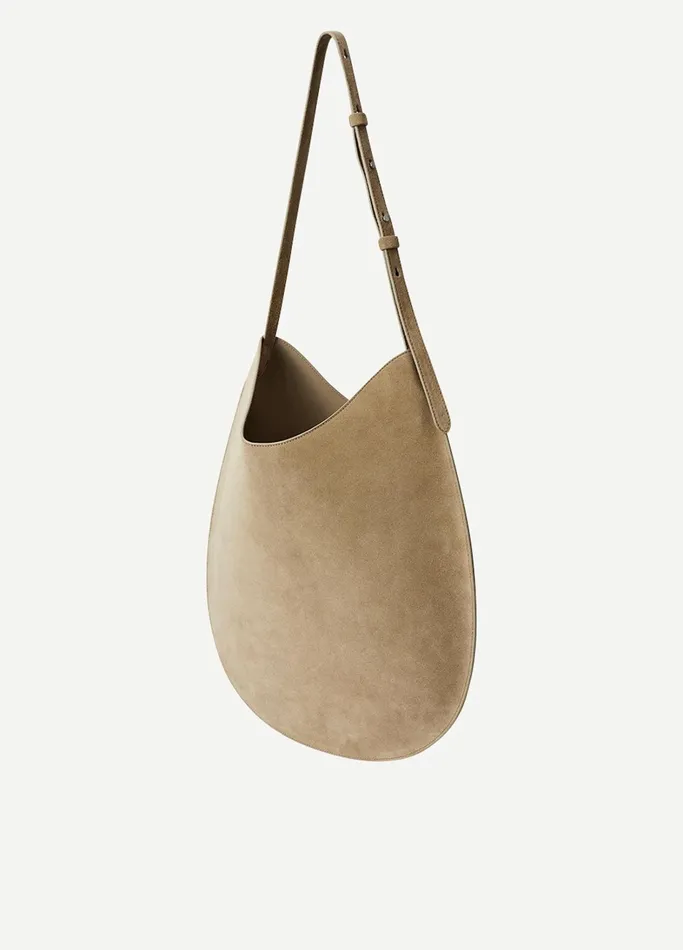 Vince Handbags Women Aesther Ekme Flat Hobo Bag Rock