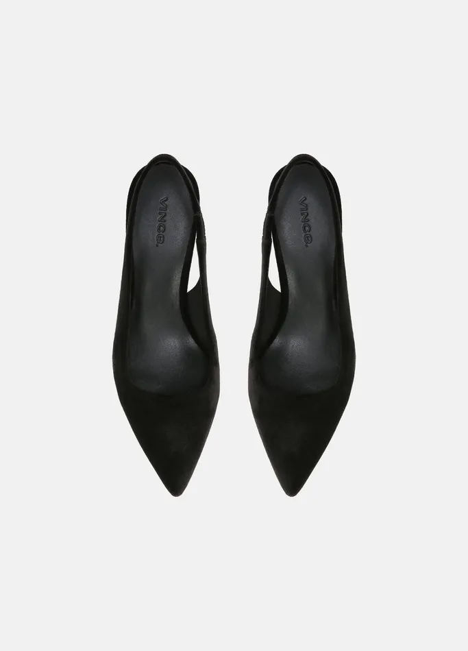 Vince Heels Women Patrice Velvet Slingback Heel Black