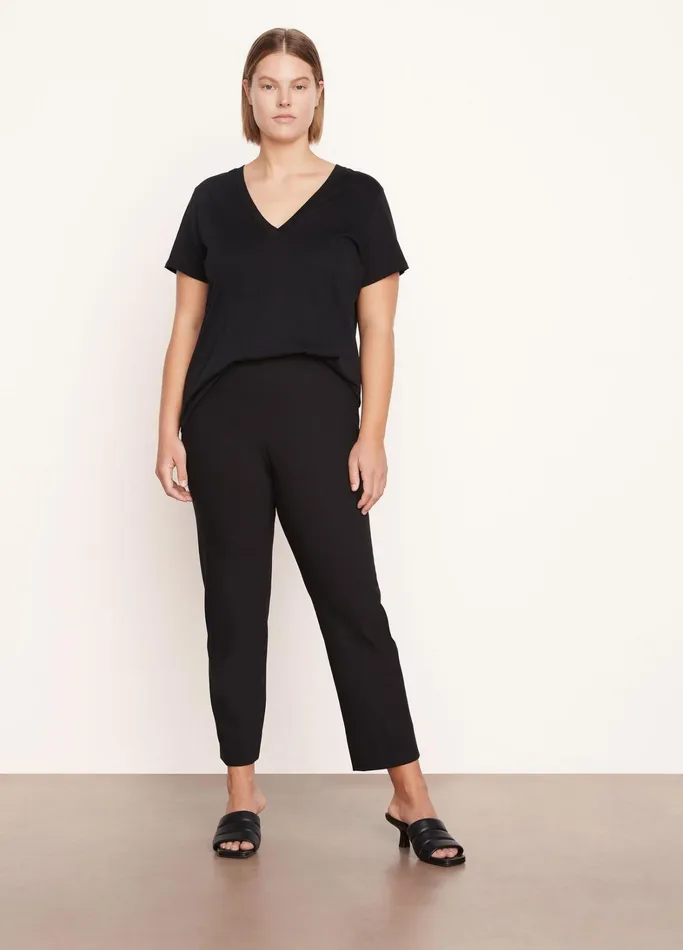 Vince Pants and Shorts Women Stitch Front Seam Legging Black