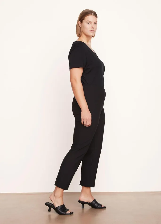 Vince Pants and Shorts Women Stitch Front Seam Legging Black