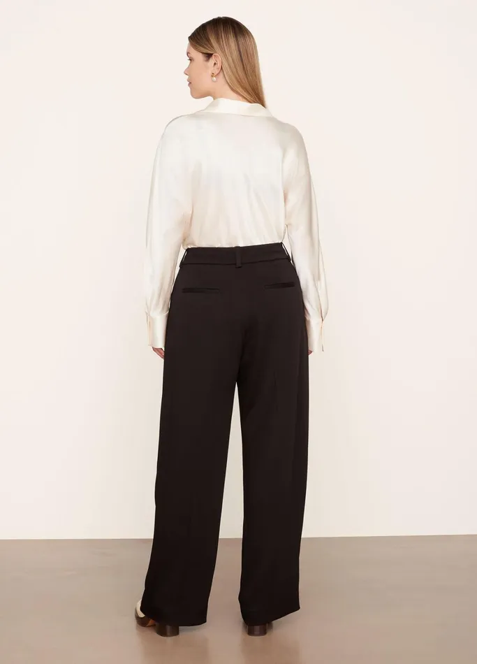 Vince Pants and Shorts Women Tailored WideLeg Trouser Black