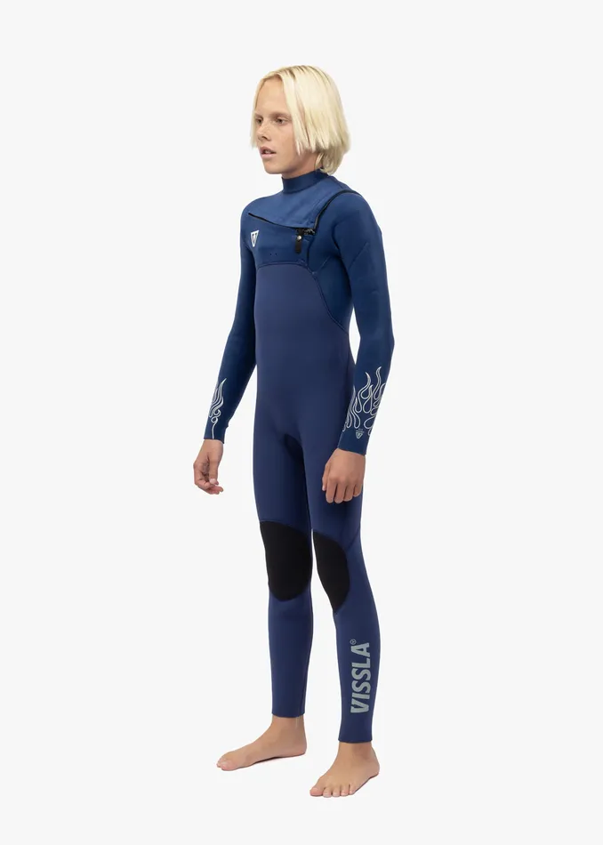 Vissla High Seas Boys Fire 32 Full Chest Zip Wetsuit DEEP ROYAL Youth Wetsuits Vissla High Seas Boys Fire 32 Full Chest Zip Wetsuit DEEP ROYAL Youth Wetsuits
