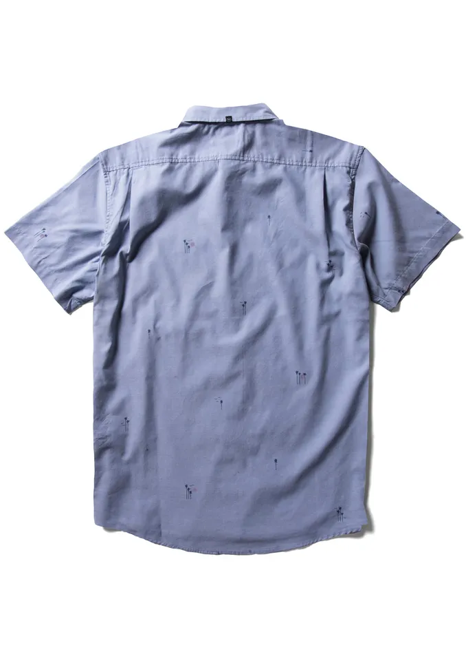Vissla Shirts and Flannels Men Palm Away Eco Ss Shirt Faded Denim