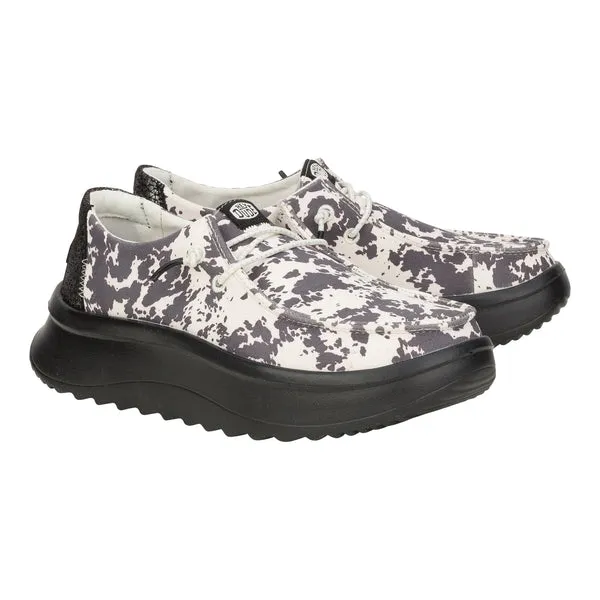 Wendy Peak Cow Apparel Platforms heydude