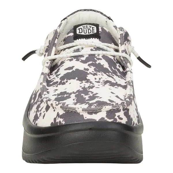 Wendy Peak Cow Apparel Platforms heydude