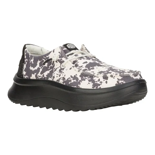 Wendy Peak Cow Apparel Platforms heydude