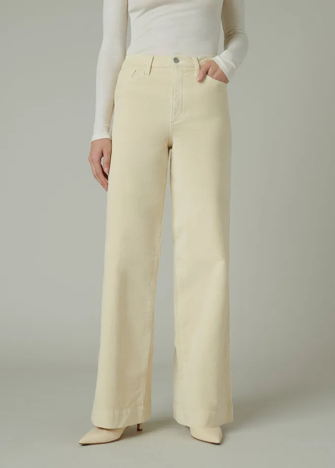 Wide Leg Joe8217s Jeans Women THE MIA Creme Brulee