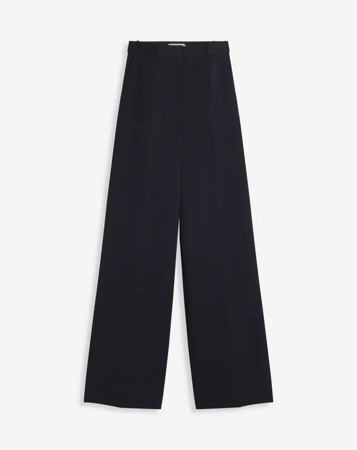 Wide Leg Pants Black Women Lanvin Pants