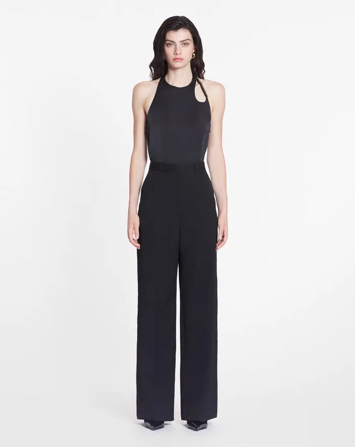Wide Leg Pants Black Women Lanvin Pants Wide Leg Pants Black Women Lanvin Pants