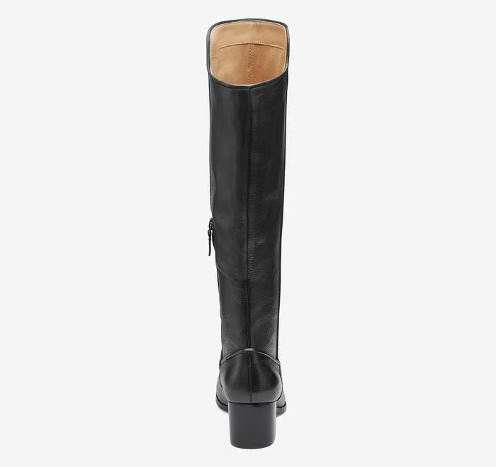 Women8217s Shoes Johnston and Murphy Women Trista Rider Boot Black Calfskin