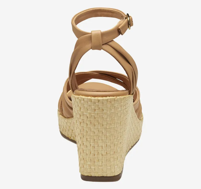 Women8217s Shoes Women Marcia CrossBand Sandal Tan Glove Leather Johnston and Murphy