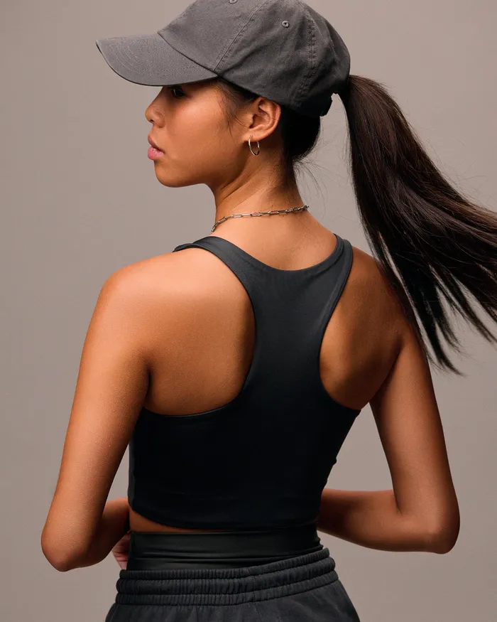 Women Active Cropped Bra 8211 Petrol Blue Sports Bras Colorfulstandard
