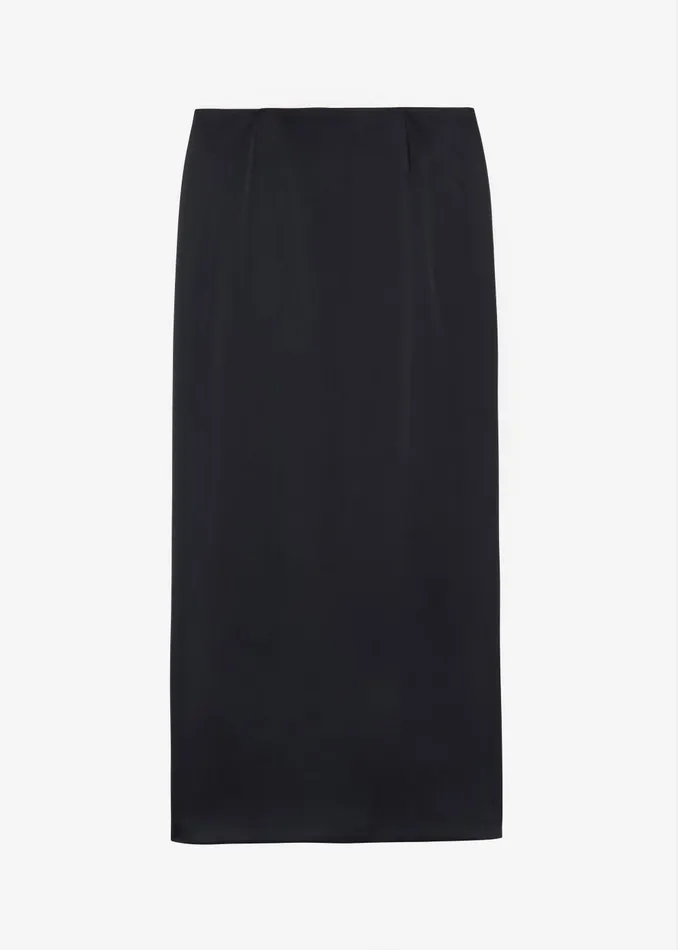 Women Adriana Midi Skirt 8211 Black The Frankie Shop Bottoms