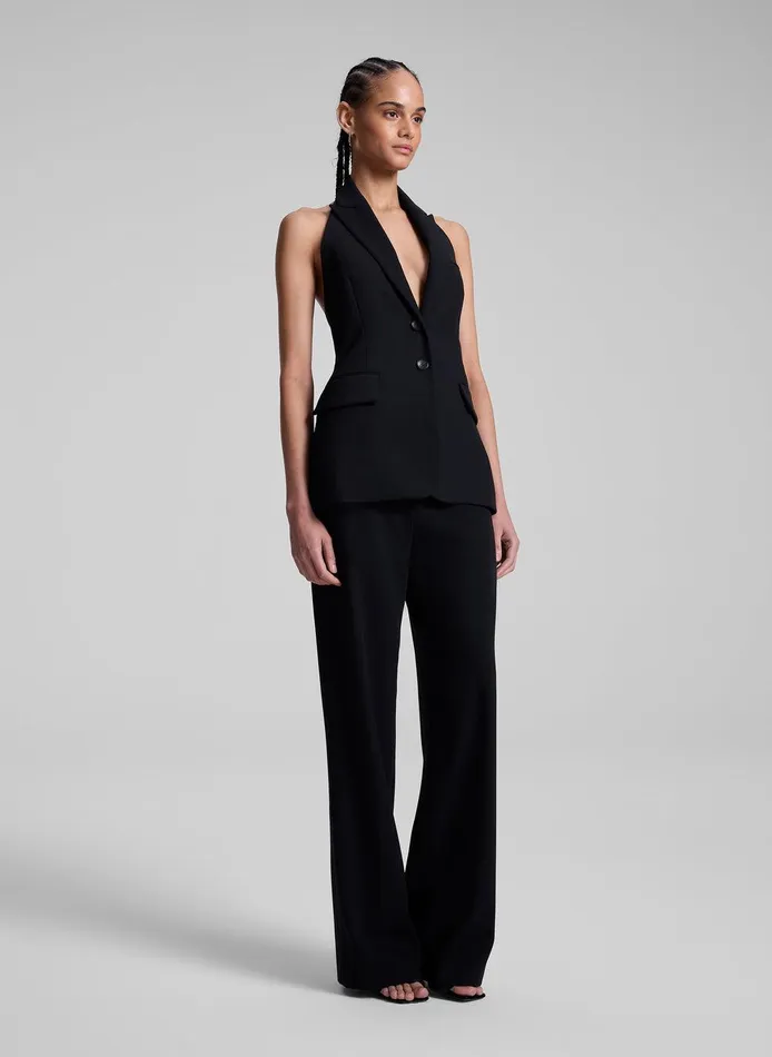 Women Alexa Tailored Vest Black ALC Tops
