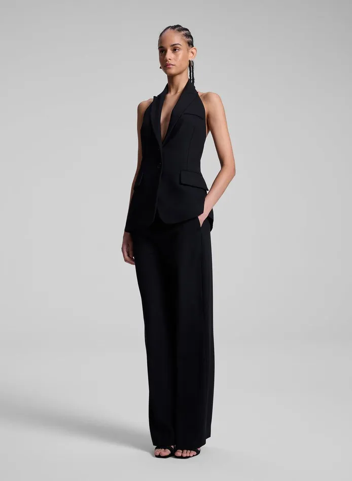 Women Alexa Tailored Vest Black ALC Tops