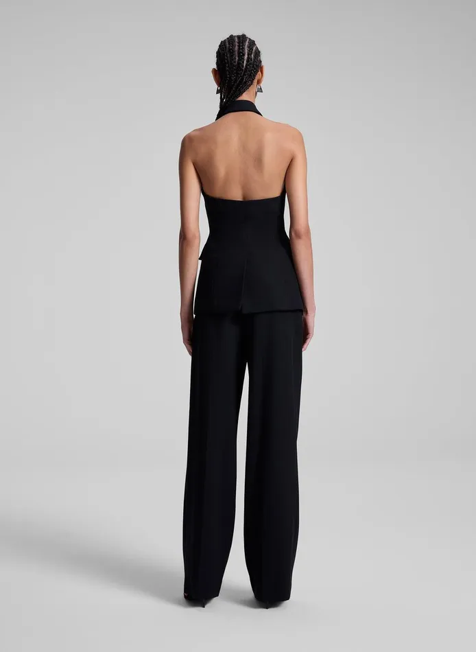 Women Alexa Tailored Vest Black ALC Tops