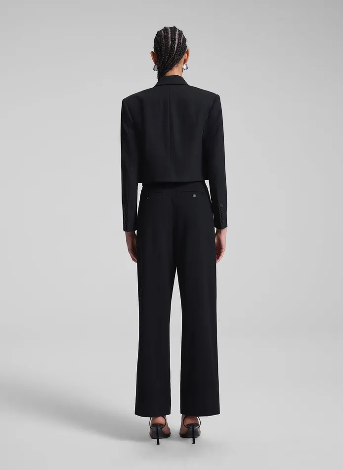 Women Anderson Cropped Tux Jacket Blackblack ALC Jackets and Coats