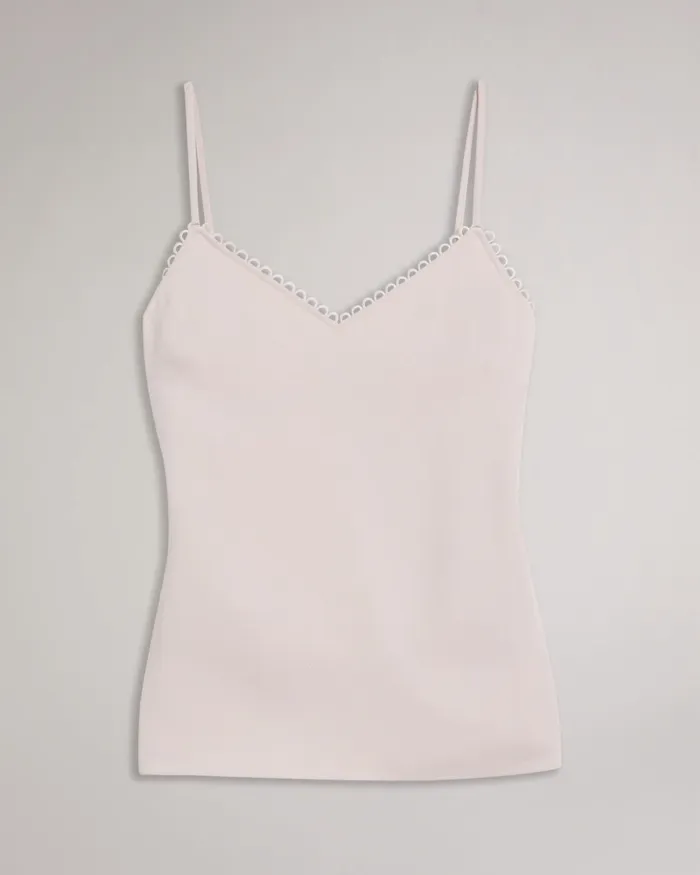 Women ANDRENO 8211 Strappy Cami With Looped Trims Light Nude Ted Baker Tops and Blouses Women ANDRENO 8211 Strappy Cami With Looped Trims Light Nude Ted Baker Tops and Blouses