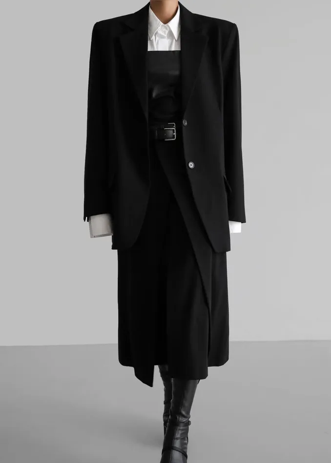 Women Andy Blazer 8211 Black The Frankie Shop Outerwear