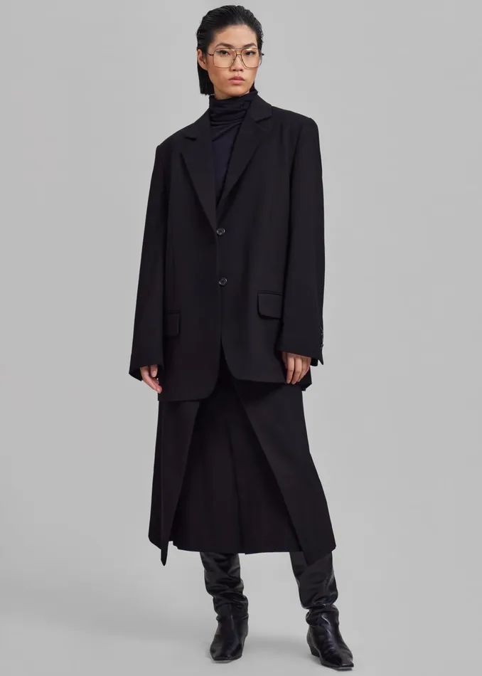Women Andy Blazer 8211 Black The Frankie Shop Outerwear
