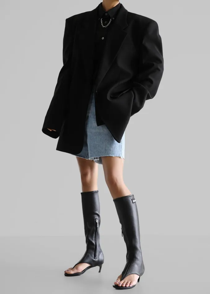 Women Andy Blazer 8211 Black The Frankie Shop Outerwear