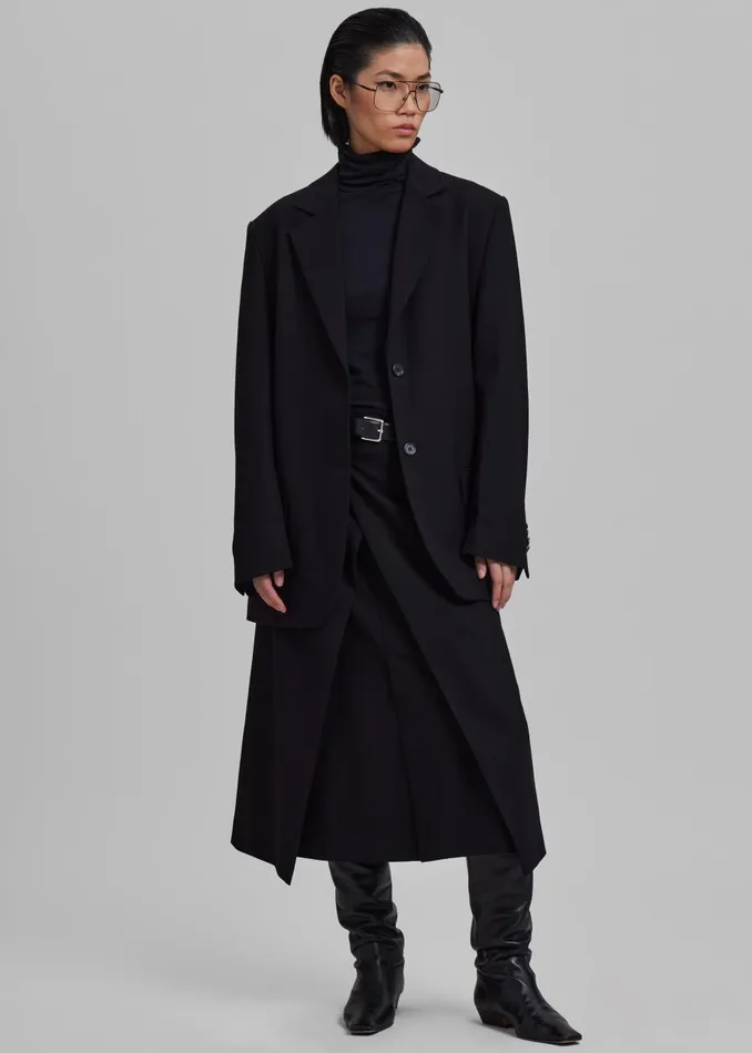 Women Andy Blazer 8211 Black The Frankie Shop Outerwear