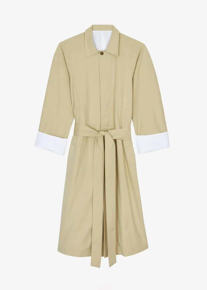 Women Arlise Oversized Trench Coat 8211 Beige The Frankie Shop Outerwear