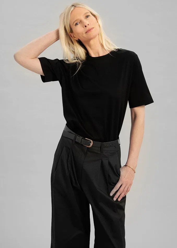 Women Arlo Tee 8211 Black The Frankie Shop Tops