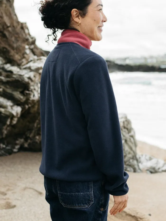 Women Axiom 14 Snap Fleece Navyrougewillow Green Finisterre Fleece