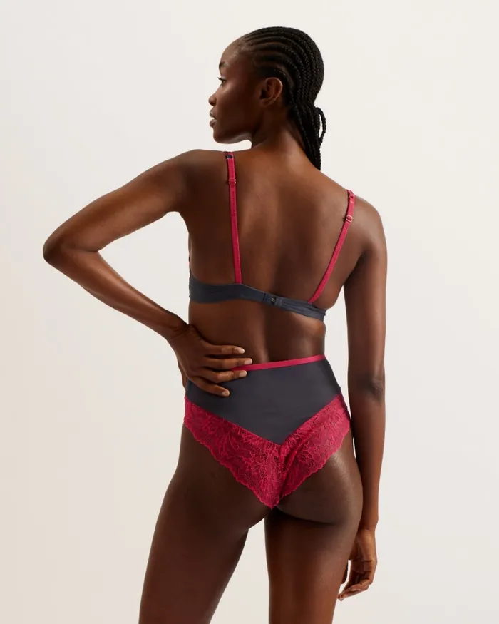 Women AYELLA 8211 Lace Cup Floral Wired Balcony Bra Deeppink Ted Baker Lingerie and Pyjamas Women AYELLA 8211 Lace Cup Floral Wired Balcony Bra Deeppink Ted Baker Lingerie and Pyjamas