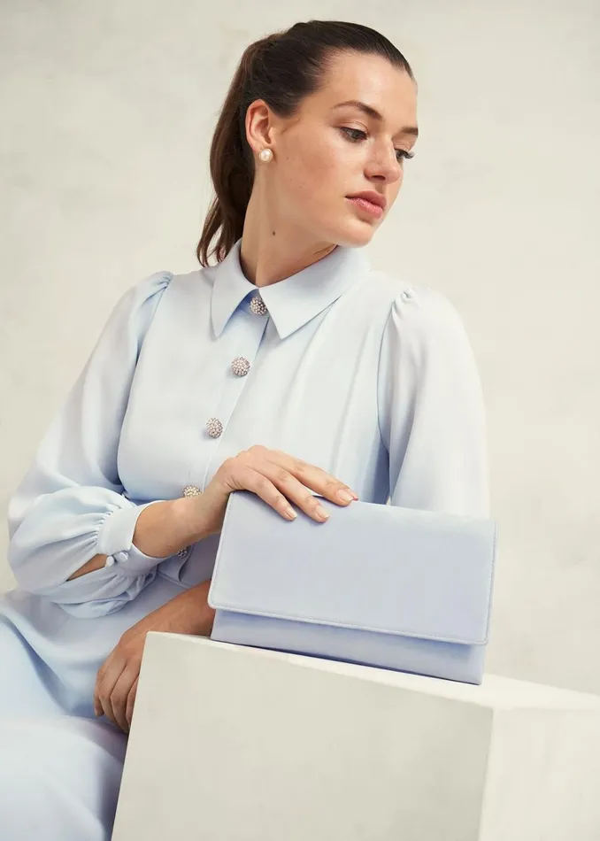 Women Bags Hobbs Renata Clutch Pale Blue