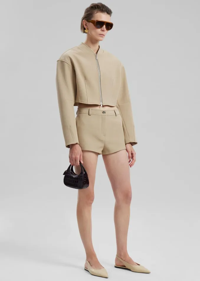 Women Banks Hot Pants 8211 Beige The Frankie Shop Bottoms