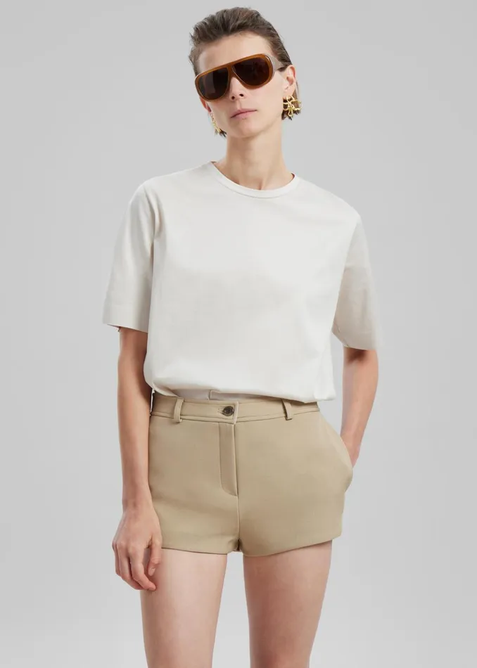 Women Banks Hot Pants 8211 Beige The Frankie Shop Bottoms