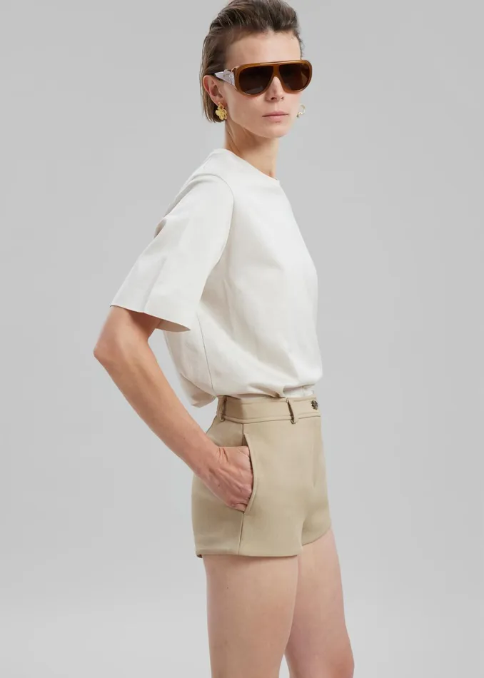 Women Banks Hot Pants 8211 Beige The Frankie Shop Bottoms