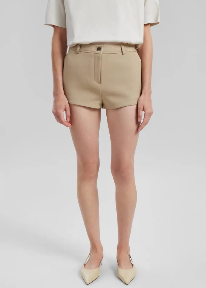Women Banks Hot Pants 8211 Beige The Frankie Shop Bottoms