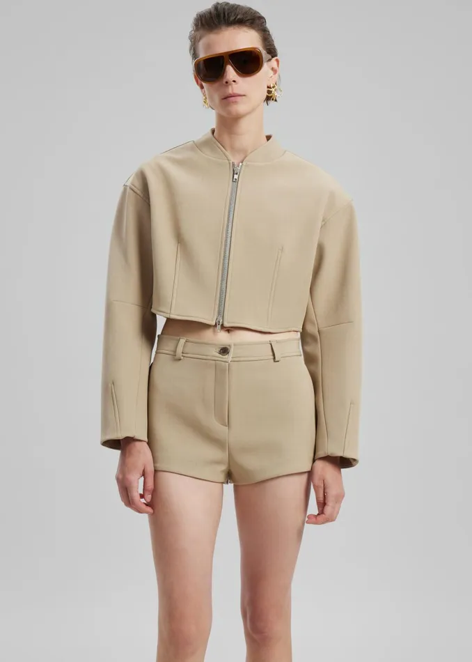 Women Banks Hot Pants 8211 Beige The Frankie Shop Bottoms