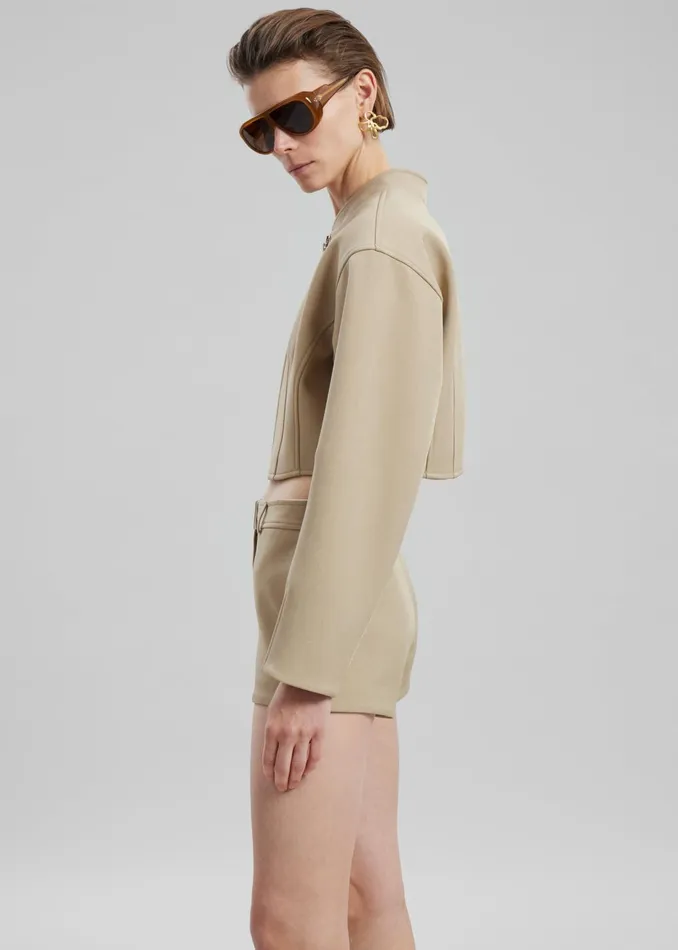 Women Banks Hot Pants 8211 Beige The Frankie Shop Bottoms