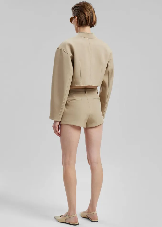 Women Banks Hot Pants 8211 Beige The Frankie Shop Bottoms