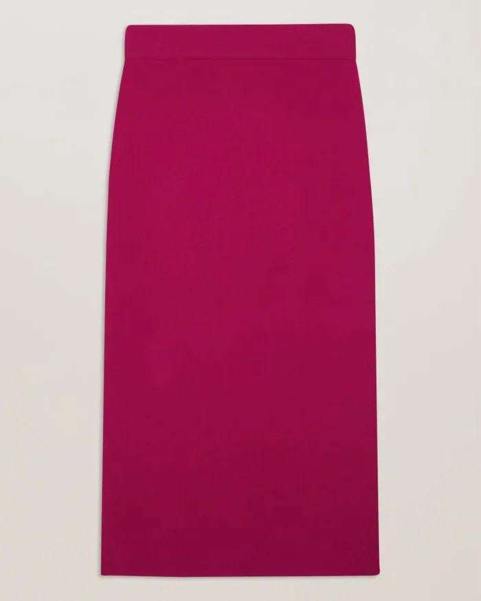 Women BARBRHA 8211 Knitted Bodycon Midi Skirt Purple Ted Baker Skirts