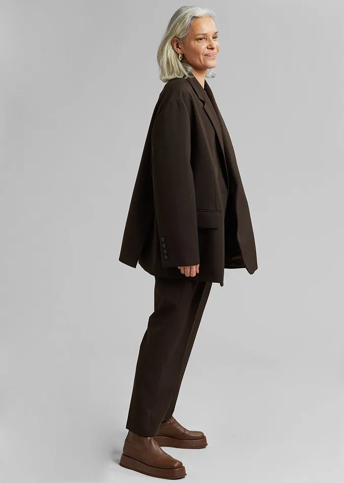 Women Bea Blazer 8211 Dark Espresso The Frankie Shop Outerwear