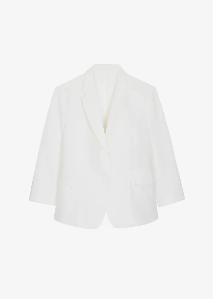 Women Bea Blazer 8211 White The Frankie Shop Outerwear
