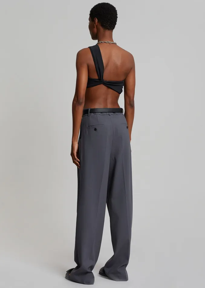 Women Bea Suit Pants 8211 Charcoal The Frankie Shop Bottoms