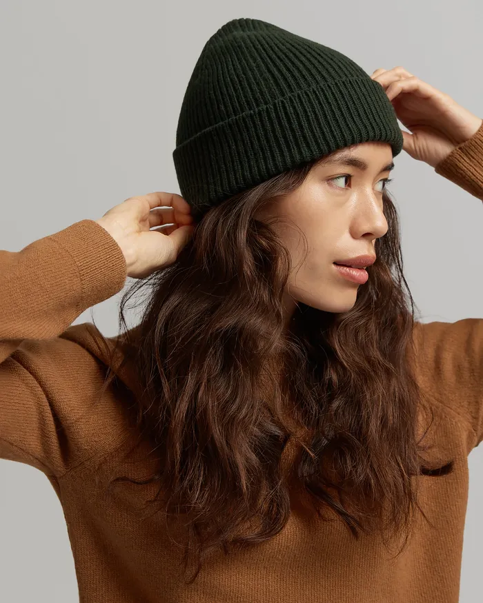 Women Beanies Colorfulstandard Merino Wool Beanie 8211 Dusty Olive