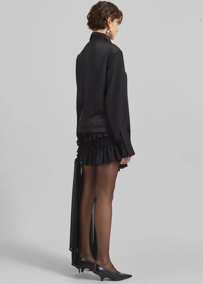 Women Beaufille Lewis Blouse 8211 Black The Frankie Shop Tops