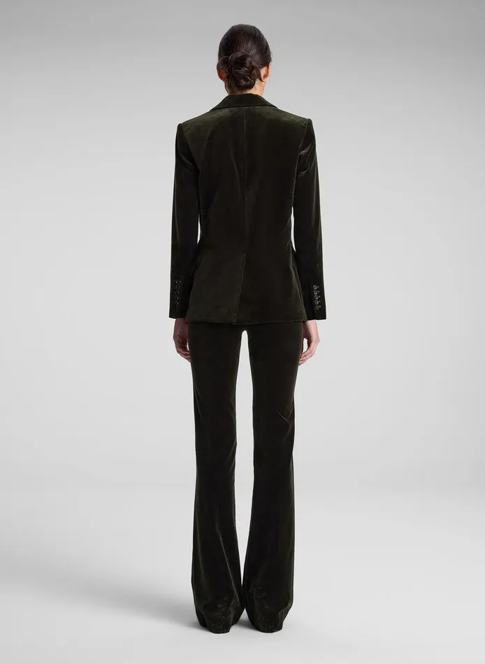 Women Ben Velvet Tailored Jacket Mossy ALC Jackets and Coats