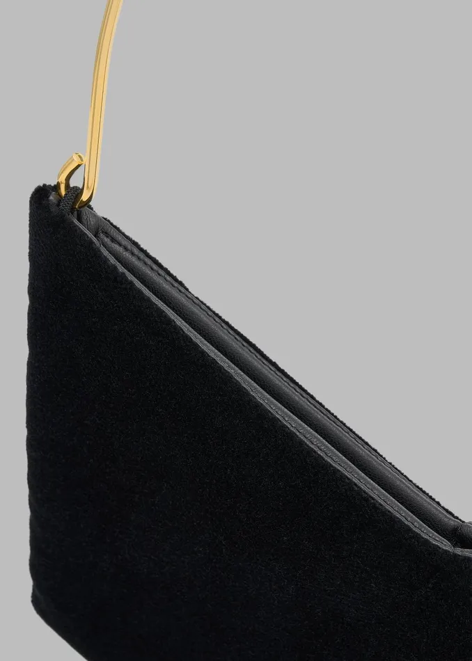 Women Bevza Grain Clutch 8211 Black The Frankie Shop