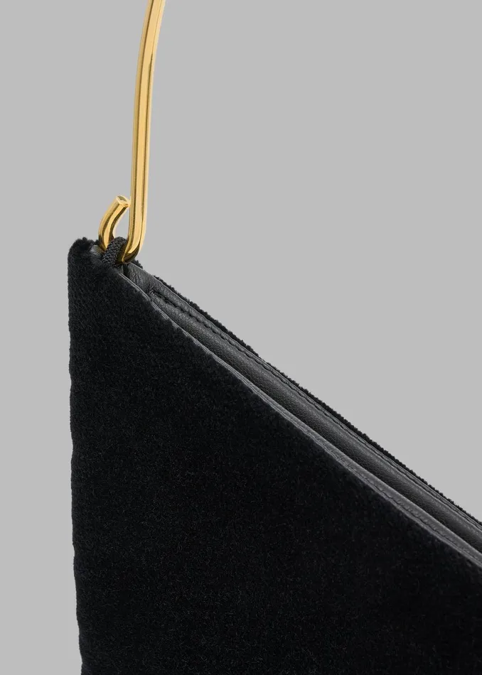 Women Bevza Grain Clutch 8211 Black The Frankie Shop