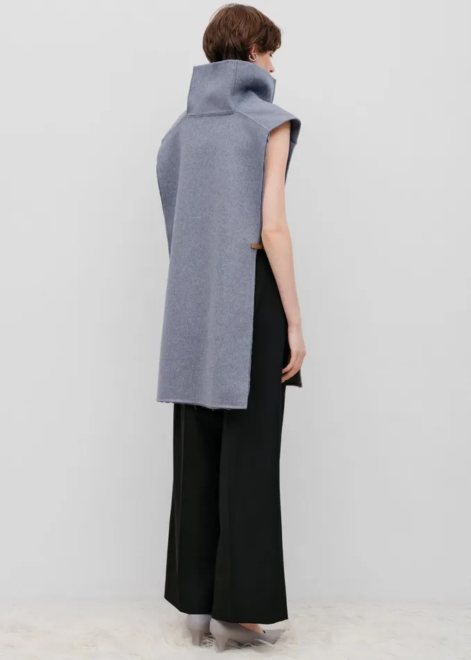 Women Bevza Manishka Vest 8211 Grey The Frankie Shop Knitwear