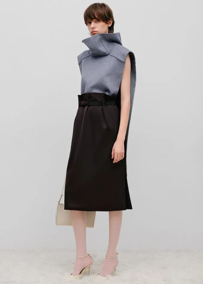 Women Bevza Manishka Vest 8211 Grey The Frankie Shop Knitwear